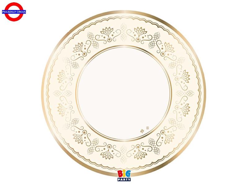 TAVOLA - ROYAL IVORY GOLD 6 SOTTOPIATTI CM.32