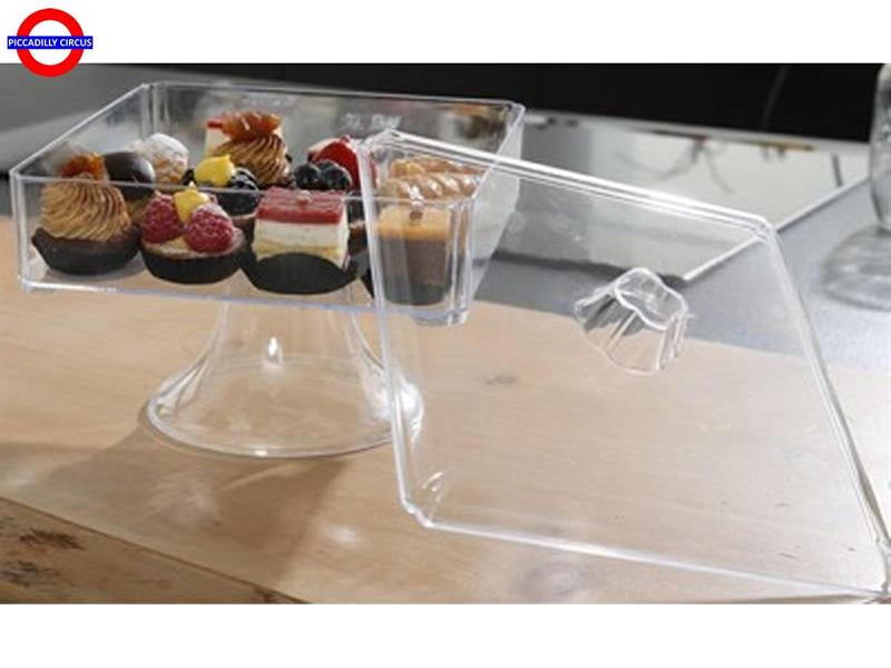 ALZATA PLASTICA CON COPERCHIO CM.20,5 X20,5