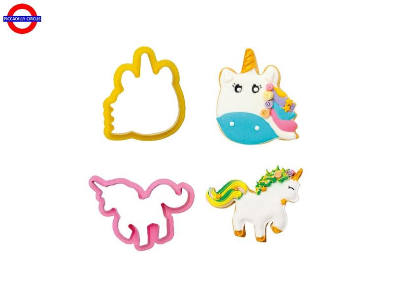 TAGLIAPASTA MAGIC UNICORNS IN PLASTICA 8/11CM SET 2 PZ