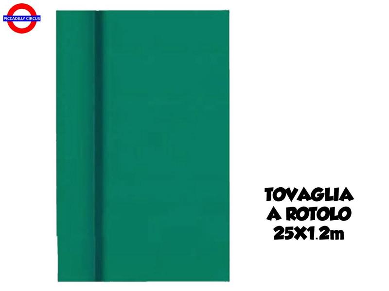 TOVAGLIA A ROTOLO VERDE SMERALDO 1.20X25 MT
