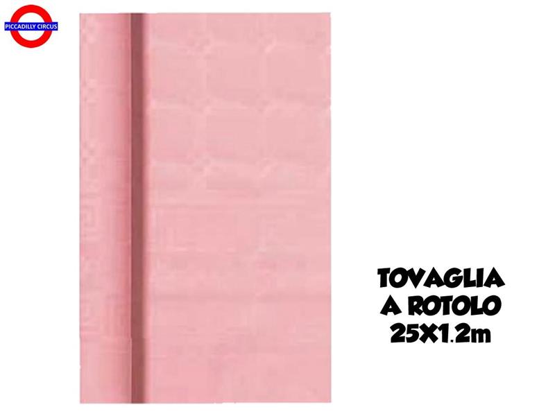 TOVAGLIA A ROTOLO ROSA 1.20X25 MT