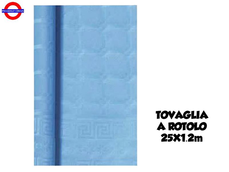 TOVAGLIA A ROTOLO CELESTE 1.20X25 MT