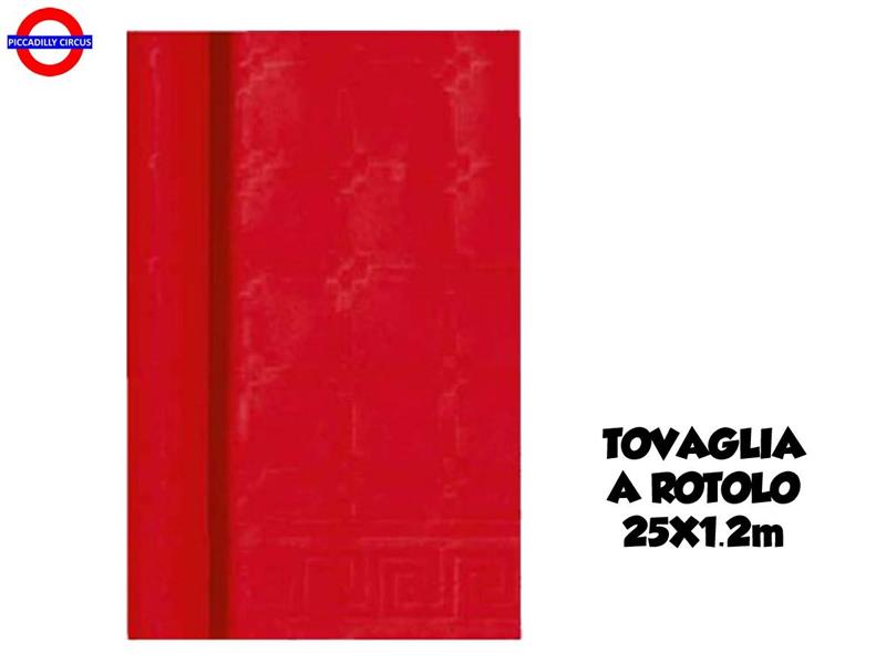 TOVAGLIA A ROTOLO ROSSO BACCARA' 1.20X25 MT