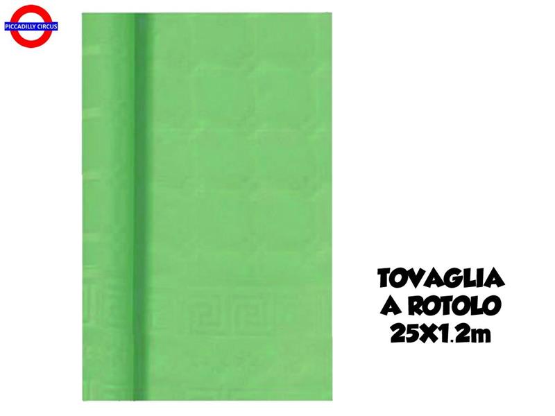 TOVAGLIA A ROTOLO VERDE LIME 1.20X25 MT