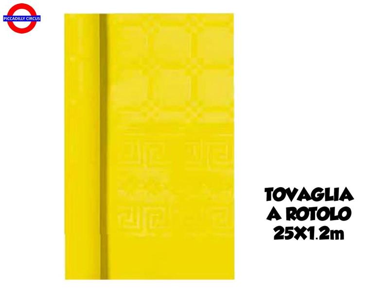 TOVAGLIA A ROTOLO GIALLO LIMONE 1.20X25 MT