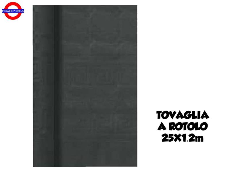 TOVAGLIA A ROTOLO NERA 1.20X25 MT