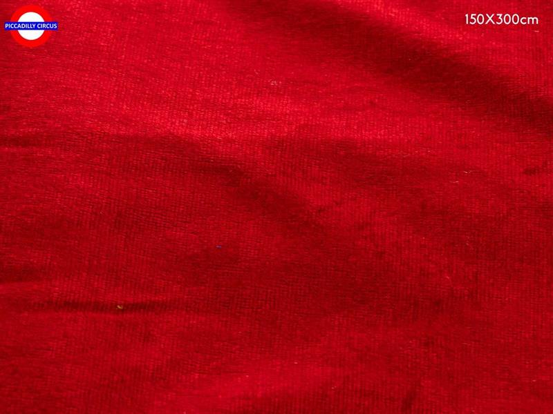 TELO VELLUTO ROSSO CM.150X300