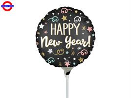 MYLAR MINI SHAPE HAPPY NEW YEAR 9
