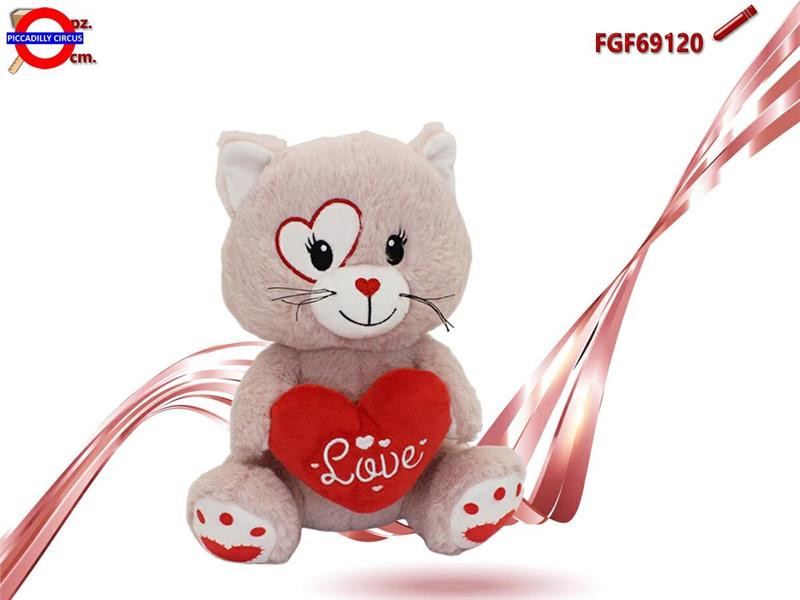 GATTO CON CUORE CM.25