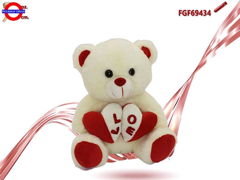 ORSO CON DOPPIO CUORE CM.25