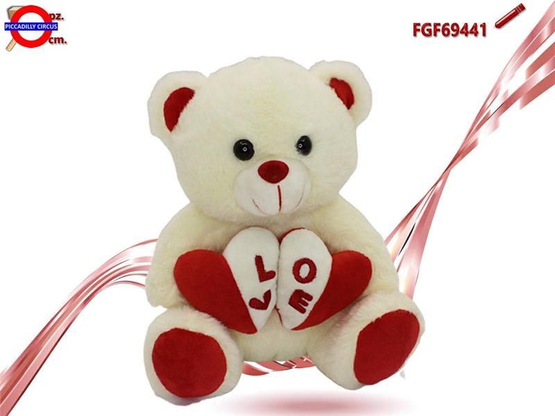 ORSO CON DOPPIO CUORE CM.35