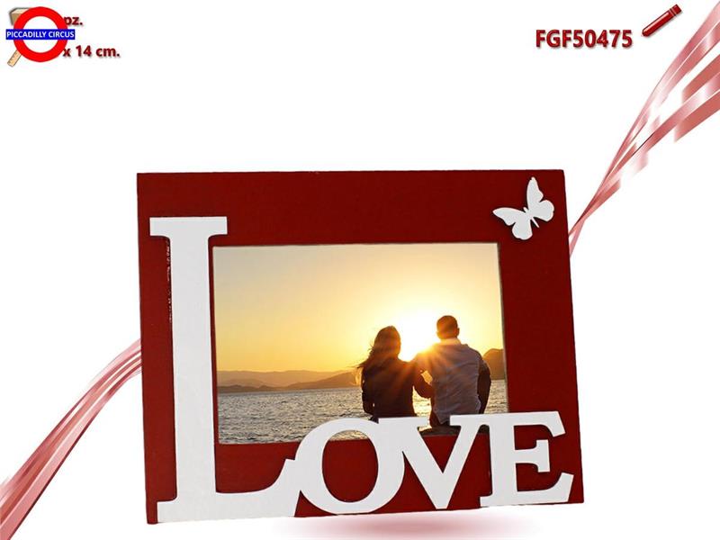 PORTAFOTO LEGNO LOVE CM.18