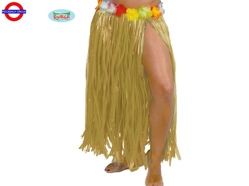 HAWAIIANA GONNA CON FIORI PAGLIA CM.75