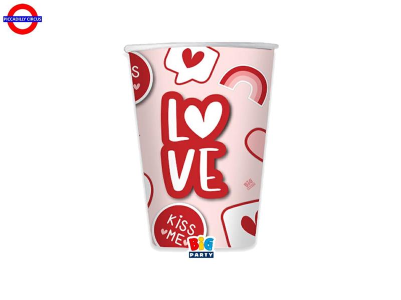 LOVE STICKERS 6 BICCHIERI 200CC