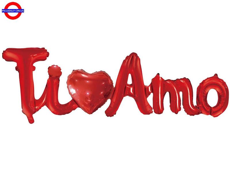 MYLAR AMORE TI AMO ROSSO CUORE 45