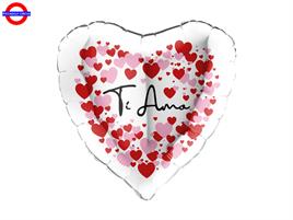 MYLAR AMORE 18 CUORE TI AMO CUORICINI