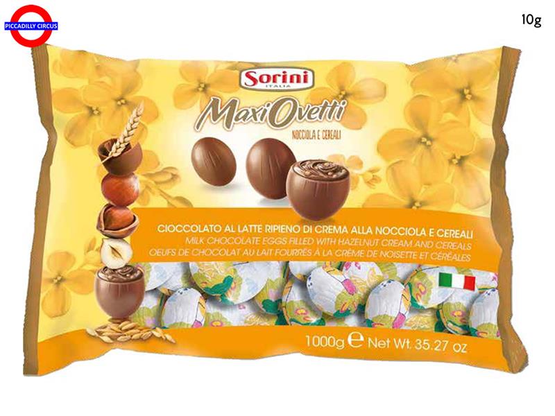 UOVA DI CIOCCOLATO - OVETTI GR.10 AL LATTE 1 KG SORINI