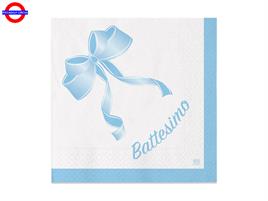 BATTESIMO CELESTE FIOCCO 20 TOVAGLIOLO 33X33