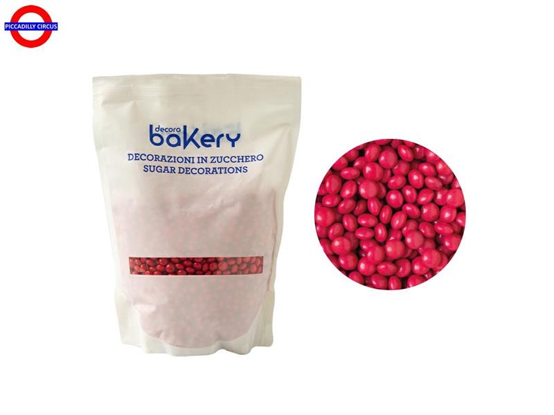MINI LENTI CIOCCOLATO A LATTE ROSSO CF.1kg