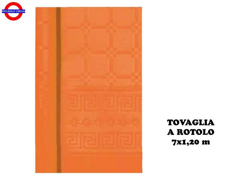 TOVAGLIA A ROTOLO ARANCIONE CM.120X7 MT