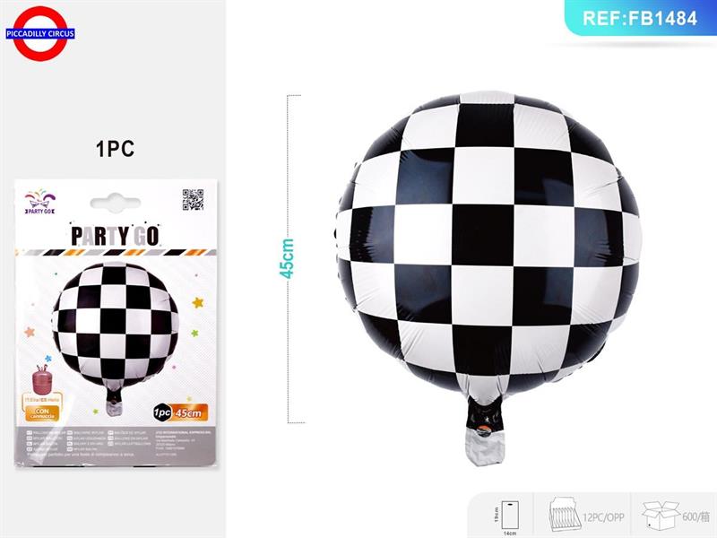 MYLAR 18 SCACCHI NERO BIANCO