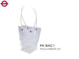 SHOPPER PVC TRASPARENTE CON MANICI 8X8X16
