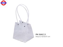 SHOPPER PVC TRASPARENTE CON MANICI 15X15X17
