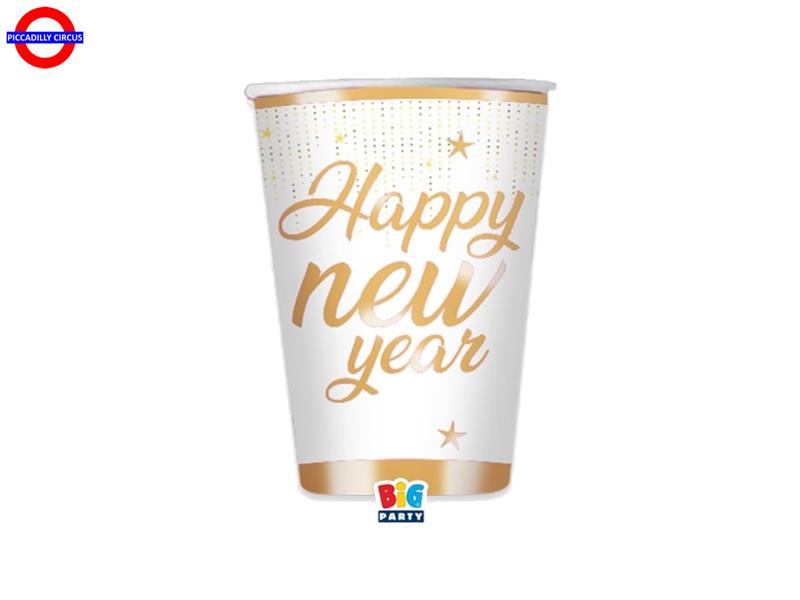 TAVOLA - HAPPY NEW YEAR GOLD 6 BICCHIERI CC.250