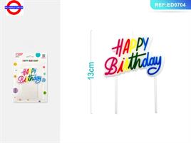 CANDELINA HAPPY BIRTHDAY MULTICOLOR CM.10.5X13