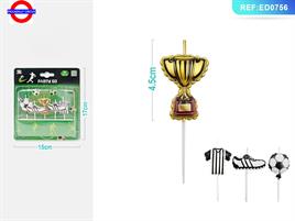 CANDELINE SAGOMATE CALCIO SET 5 PZ.