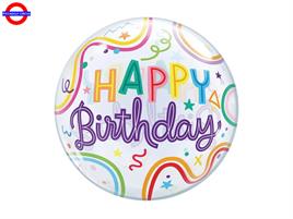MYLAR HAPPY BIRTHDAY TRASPARENTE 18