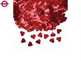 CORIANDOLI CUORE METAL ROSSO GR.50