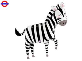 MYLAR ANIMAL SUPER SHAPE ZEBRA 43
