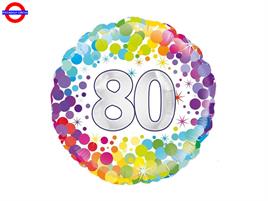 MYLAR 80 ANNI DOTS MULTICOLOR 18