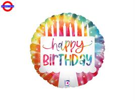 MYLAR HAPPY BIRTHDAY CAKE MINI SHAPE 9
