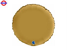 MYLAR TONDO 18 SATIN GOLD