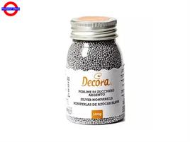 PERLINE DI ZUCCHERO ARGENTO 2mm CF.100g