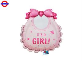 MYLAR NASCITA SUPER SHAPE BAVAGLINO PINK CM.53X62