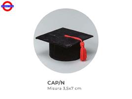 CAPPELLO LAUREA VELLUTO NERO
