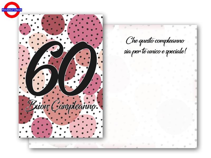 BIGLIETTO 60 ANNI - FASHION ROSA