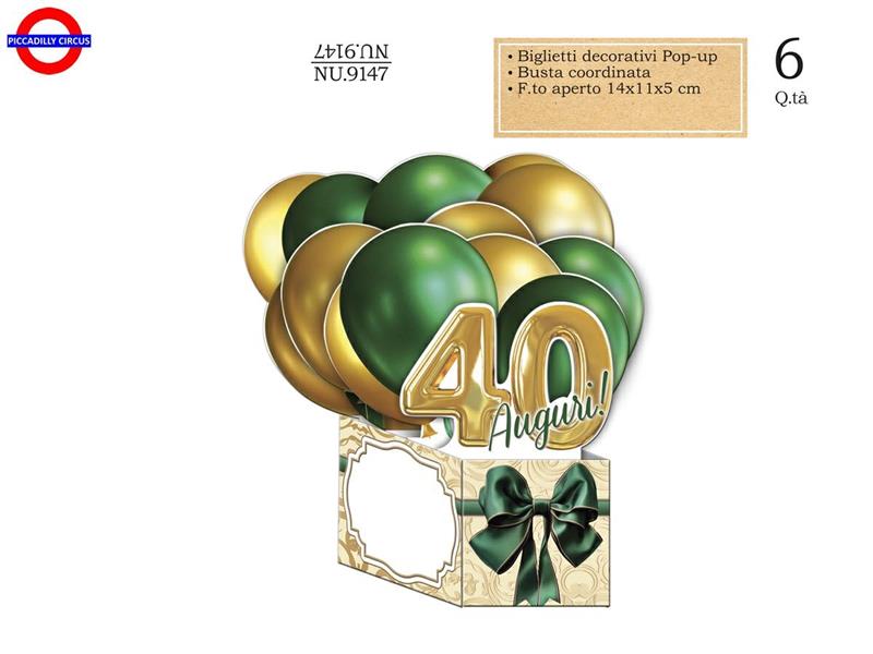 BIGLIETTO 40 ANNI - SUPER POP UP