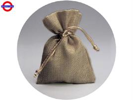 SACCHETTO JUTA 9,5X13 BEIGE