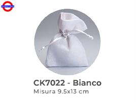 SACCHETTO JUTA 9,5X13 BIANCO