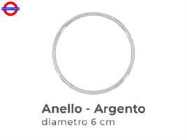 ANELLO BOMBONIERA D/6 ARGENTO