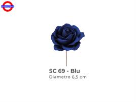 ROSA VELLUTO BLU D/6.5CM