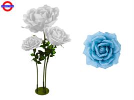 BASE METALLO 3 ROSE CELESTE CM.37/50/75 H.130