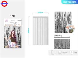 TENDA IN MYLAR ARGENTO GLITTER CM.100X200