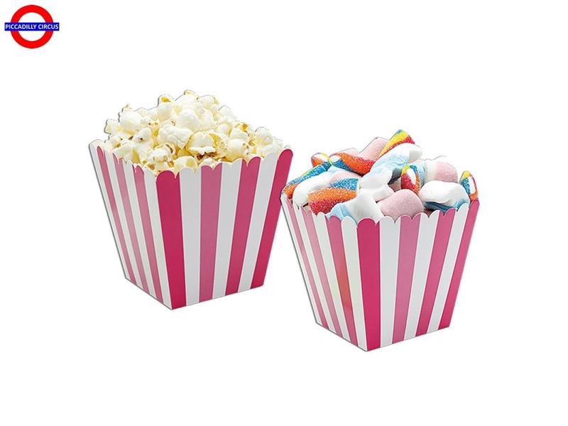 CONTENITORE CARTA PER SWEETY BOX RIGHE FUXIA CM.6.5X6.5X