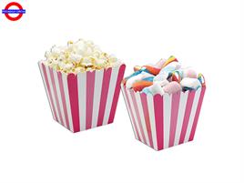 CONTENITORE CARTA PER SWEETY BOX RIGHE FUXIA CM.6.5X6.5X