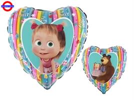  MYLAR MASHA E ORSO 18 CUORE MASHA E ORSO